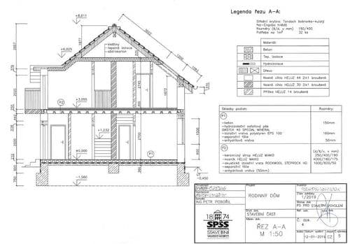 Projekt stavební - Řez domem.JPG